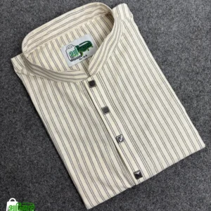 প্রিমিয়াম স্ট্রাইপ পাঞ্জাবি (ক্রিম কালার)