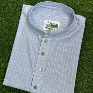 প্রিমিয়াম স্ট্রাইপ পাঞ্জাবি (ব্লু এশ কালার)